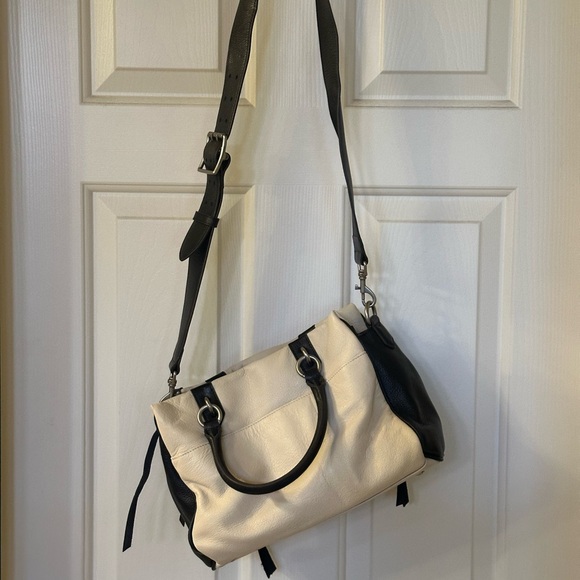 Aimee Kestenberg Black and Cream Crossbody Bag with Adjustable Strap - Picture 13 of 15